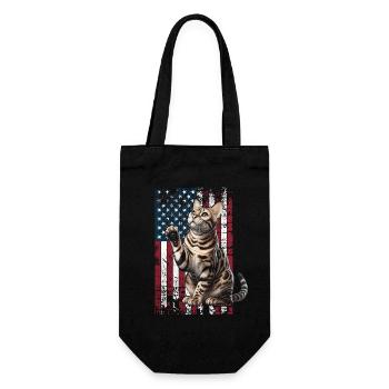Bengal Cat US Bengalkatze - Geschenkbeutel für Flaschen - Schwarz - Vorne