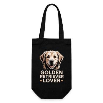 Golden Retriever Lover - Gift Bag for Bottles - black - Front