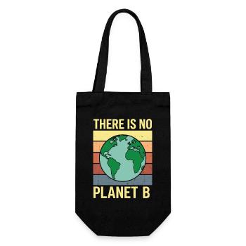Il n’y a pas d’environnement rétro avec le t-shirt de la planète B - Sac à bouteille - noir - Devant
