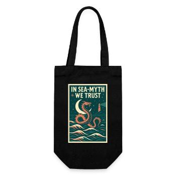 Faire confiance au mythe de la mer | Mythe du serpent de mer - Sac à bouteille - noir - Devant