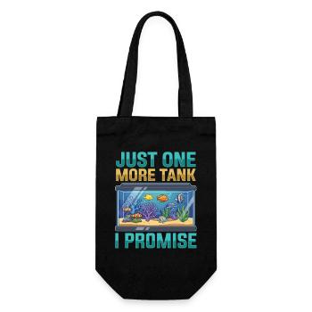 Aquarium Saying Fish Tank Humor Aquarium - Gift Bag for Bottles - black - Front
