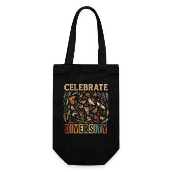 Bird Diversity Nature Diversity Birds Gift - Gift Bag for Bottles - black - Front