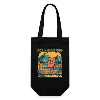 Pickleball, c’est une bonne journée pour le pickleball, drôle - Sac à bouteille - noir - Devant