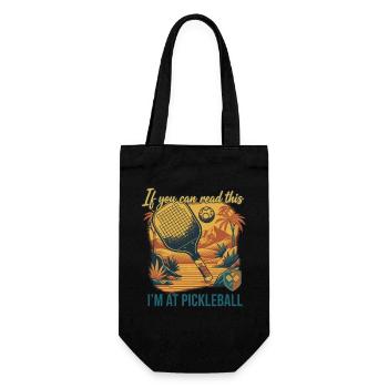 Pickleball Si tu peux lire ceci, je suis à Funny Player - Sac à bouteille - noir - Devant