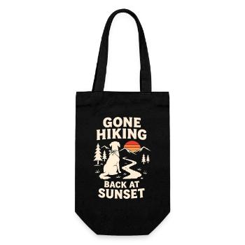 Retour en randonnée chez Sunset Dog Design - Sac à bouteille - noir - Devant