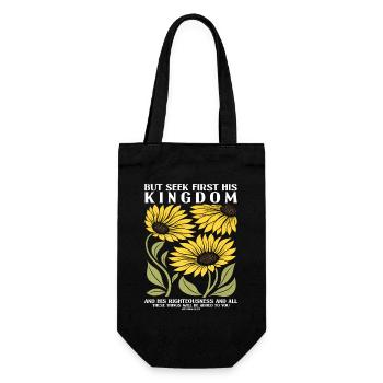 Positivité chrétienne du tournesol Religion de Dieu - Sac à bouteille - noir - Devant