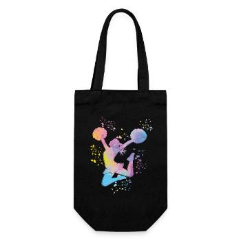 Cheerleader Cheer Mom Cheerleading - Gift Bag for Bottles - black - Front