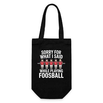 Table Soccer Evolution Funny Foosball Foosball - Gift Bag for Bottles - black - Front