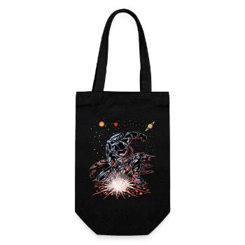 Astronaut Punch Galaxy Shirt - Gift Bag for Bottles - black - Front