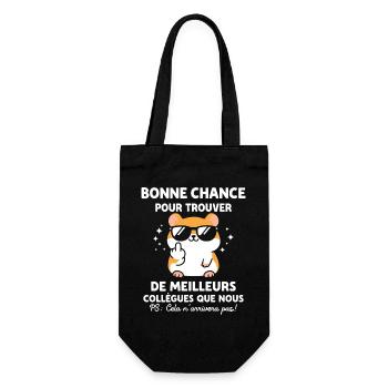 Humour meilleur collegue - Sac à bouteille - noir - Devant