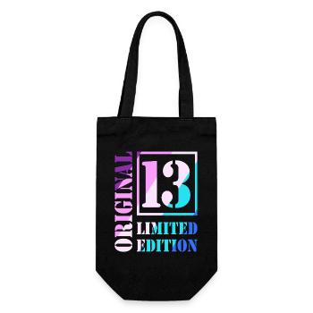 13e anniversaire Garçon Fille Adolescent Niveau 13 - Sac à bouteille - noir - Devant