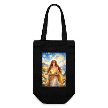 Hestia Starry Night - Gift Bag for Bottles - black - Front