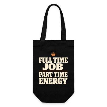 Burnt-out millennial, tired adult, - Gift Bag for Bottles - black - Front