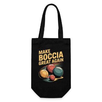 An ideal design for any bocce player who wants to play bowls. - Gift Bag for Bottles - black - Front