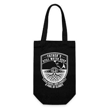 Father Still Water Deep Lotus Rest - Gift Bag for Bottles - black - Front