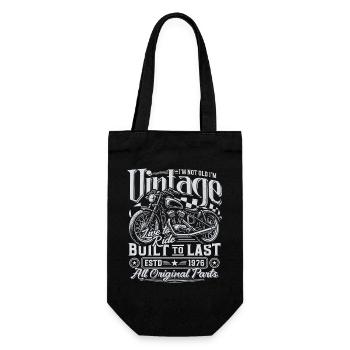 Cadeau d’anniversaire vintage de moto vintage 1976 - Sac à bouteille - noir - Devant