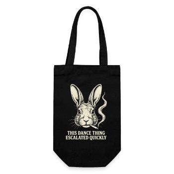 This Dance Thing Escalated Quickly Funny Dancer - Gift Bag for Bottles - black - Front