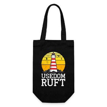 Island USEDOM CALLS Baltic Sea Usedom Holiday Funny - Gift Bag for Bottles - black - Front