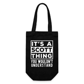 It’s A Scott Thing You Wouldn’t Understand - Gift Bag for Bottles - black - Front