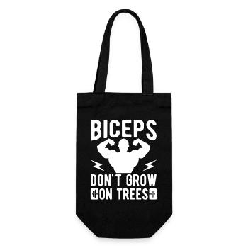 Powerlifting Bodybuilder Don ́t Grow On Trees Gym - Gift Bag for Bottles - black - Front