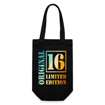 16e anniversaire Garçon Fille Adolescent Original 16 - Sac à bouteille - noir - Devant