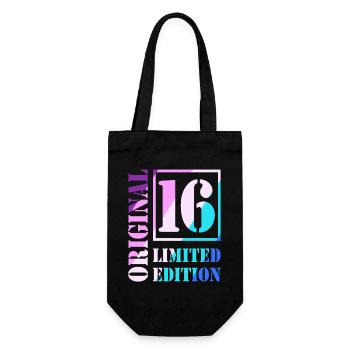 16e anniversaire Garçon Fille Adolescent Original 16 - Sac à bouteille - noir - Devant