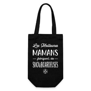 Les meilleures mamans fabriquent : snowboardeuses - Sac à bouteille - noir - Devant