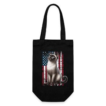 Chat siamois US Siamkatze - Sac à bouteille - noir - Devant