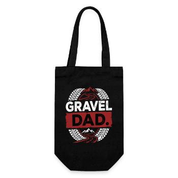 Gravel Dad Bike Offroad Dad Biker - Gift Bag for Bottles - black - Front