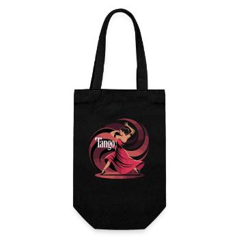 Elegant tango dance motif for dance lovers - Gift Bag for Bottles - black - Front
