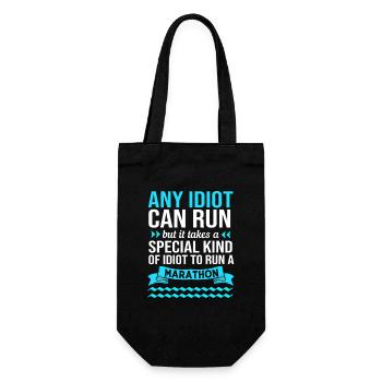 Marathon Runners Half Marathon Marathon - Gift Bag for Bottles - black - Front