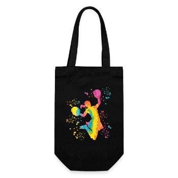 Cheerleader Cheer Mom Cheerleading - Geschenkbeutel für Flaschen - Schwarz - Vorne