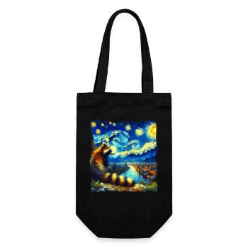 Coati Starry Night - Gift Bag for Bottles - black - Front