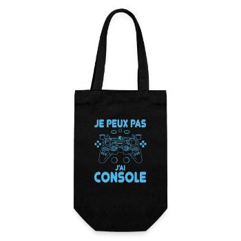 Je peux pas j ai console humour gamer - Sac à bouteille - noir - Devant