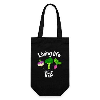 Veg Life: Living Life on the Veg - Gift Bag for Bottles - black - Front