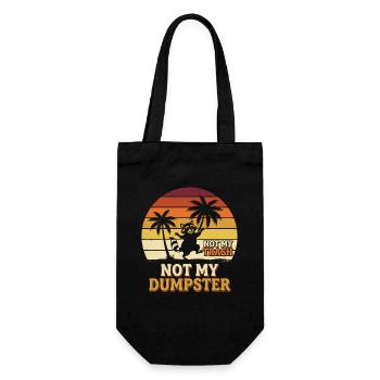 Not My Dumpster Palm Trees Sunset - Gift Bag for Bottles - black - Front
