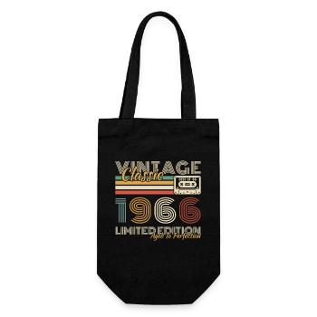 1966 Vintage Rétro Cadeau D'anniversaire - Sac à bouteille - noir - Devant