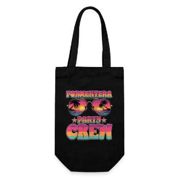 Équipe de la fête de Formentera - Sac à bouteille - noir - Devant