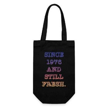 Vintage 1976 - Geschenkbeutel für Flaschen - Schwarz - Vorne