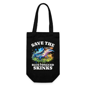 Sauvez le scinque à langue bleue - Sac à bouteille - noir - Devant