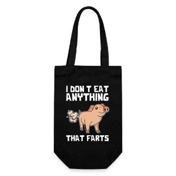 Pet de cochon : Pun Tee - Sac à bouteille - noir - Devant
