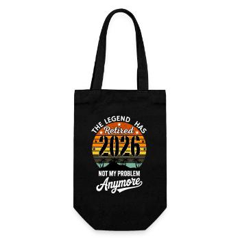 Retired 2026 Funny Retired Graphic Men Retiremet - Gift Bag for Bottles - black - Front