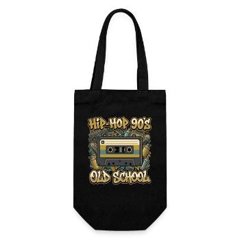 Hip-hop des années 90 Old School cassette rétro - Sac à bouteille - noir - Devant