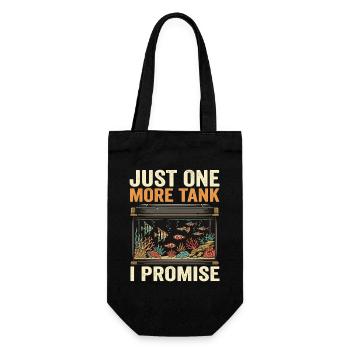 Aquarium Fish Saying Gift Funny - Gift Bag for Bottles - black - Front