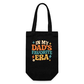 In My Dad's Favorite Era Tochter Familien Humor - Geschenkbeutel für Flaschen - Schwarz - Vorne
