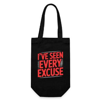 Retired Teacher I've Seen Every Excuse Education - Geschenkbeutel für Flaschen - Schwarz - Vorne
