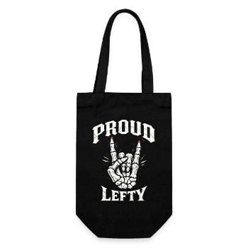 proud lefty - Gift Bag for Bottles - black - Front