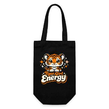 Tiger Girl Energy - Gift Bag for Bottles - black - Front