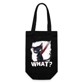 Horror Cat Halloween Party T Kitten Costume - Gift Bag for Bottles - black - Front