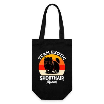 Équipe Chat Exotique à Poil Court - Sac à bouteille - noir - Devant